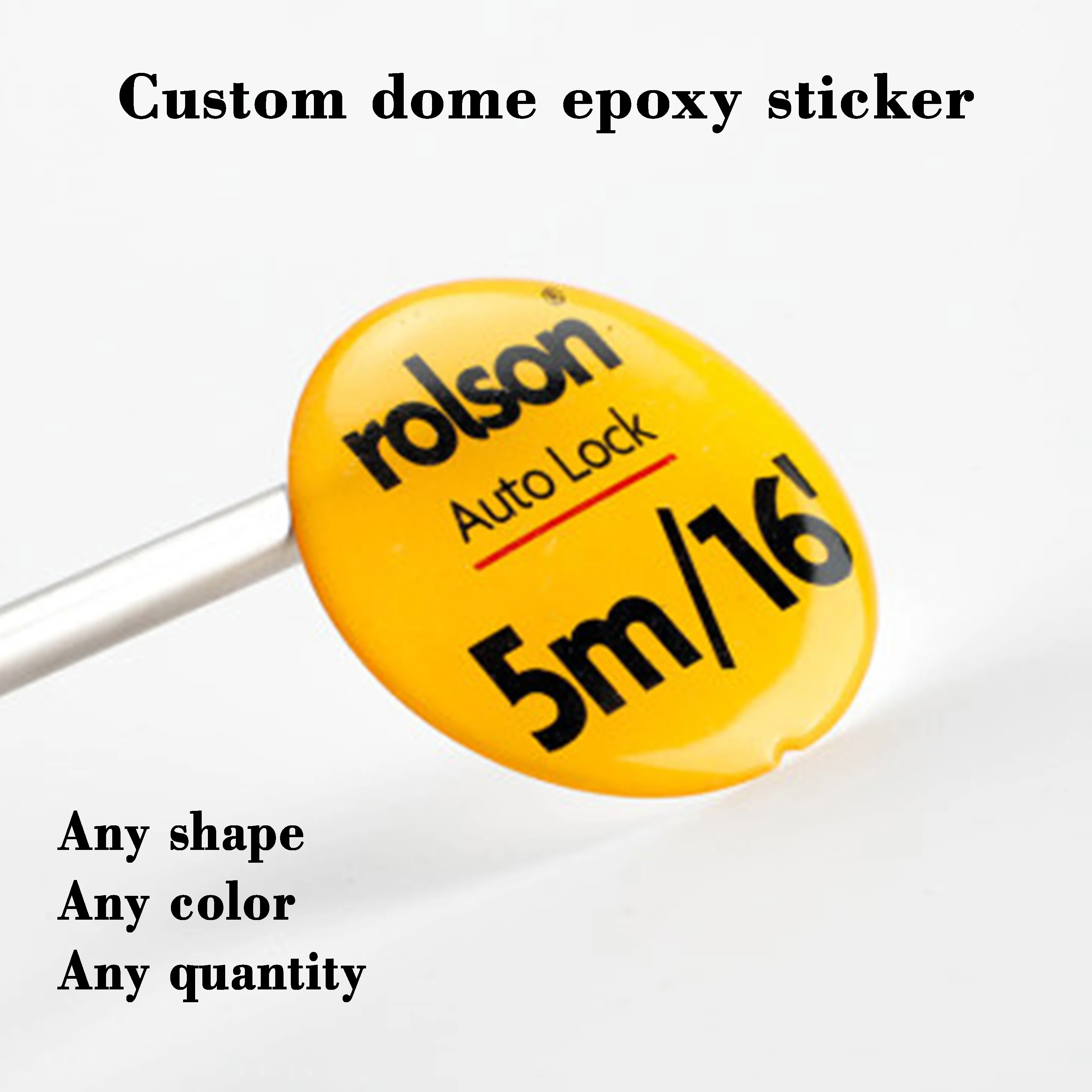 Купольная эпоксидная смола на заказ наклейка 3D гель логотип кристальная