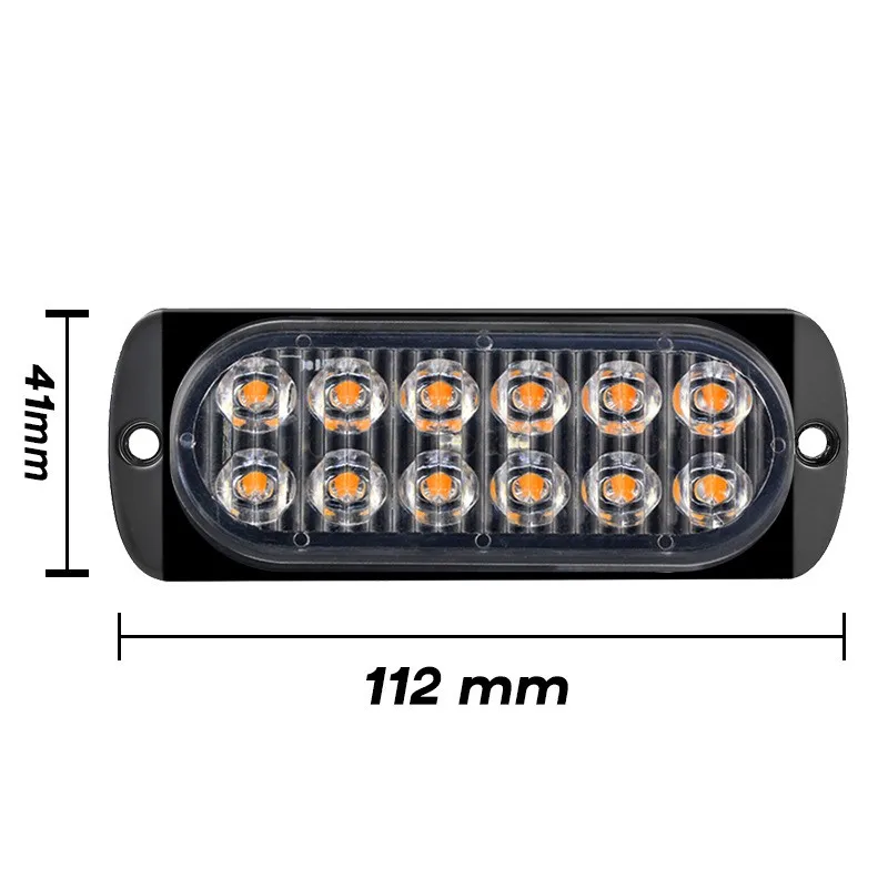 

Safety Working Lamps Set Auto Spare Strobe Transparent Lens Car Warning