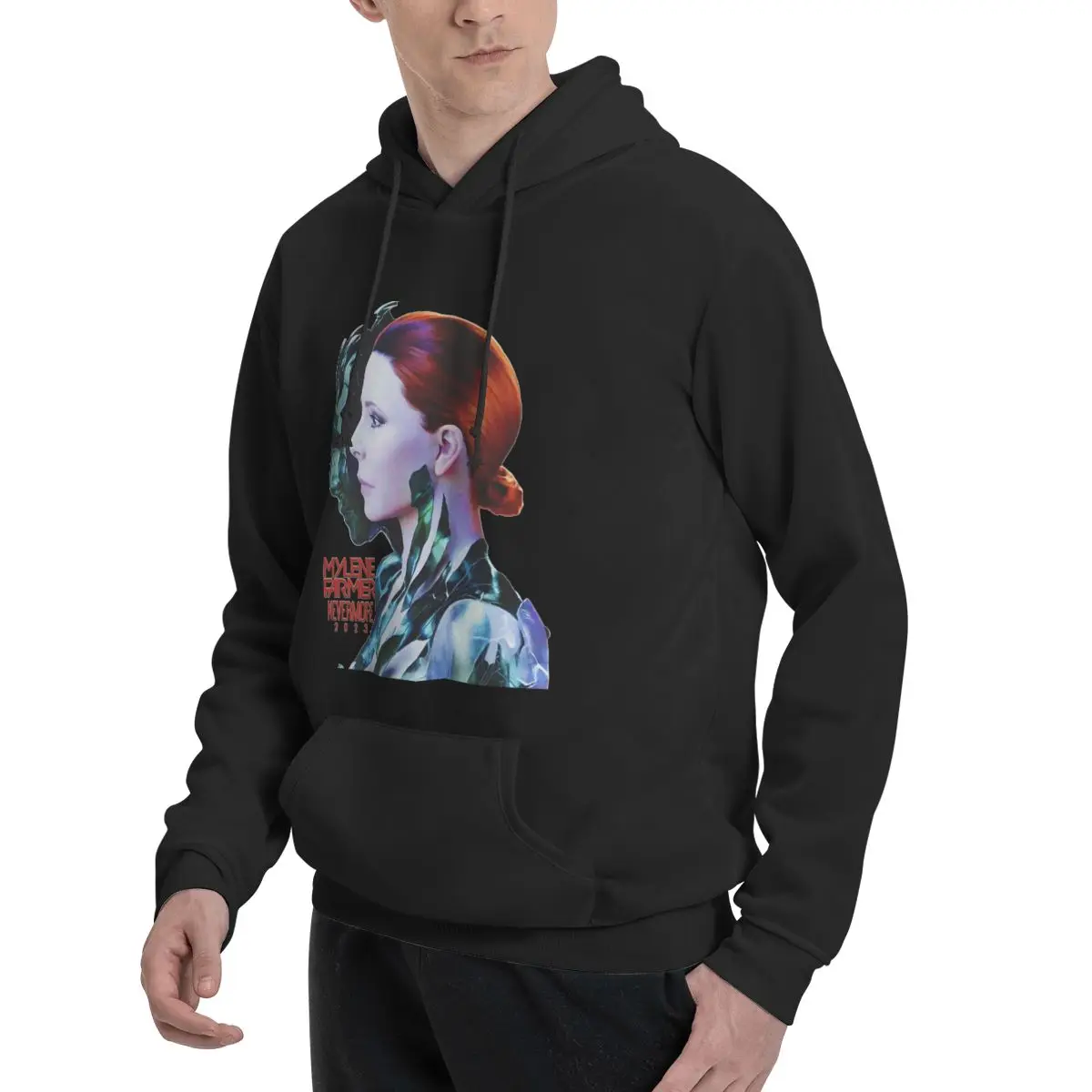 Уличная одежда Mylene Farmer толстовки зимние классические для французской певицы