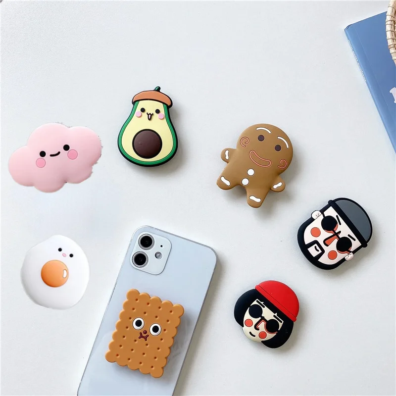 Luxury Cute Cartoon Finger Ring Mobile Phone handle bracket for iPhone Huawei Samsung phone ring bracket Grip tok bracket socket