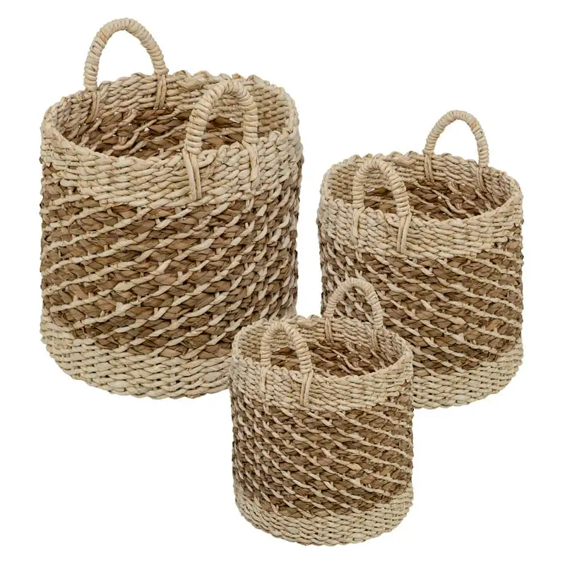 

Can Do Tea Stained Woven Basket Set/3