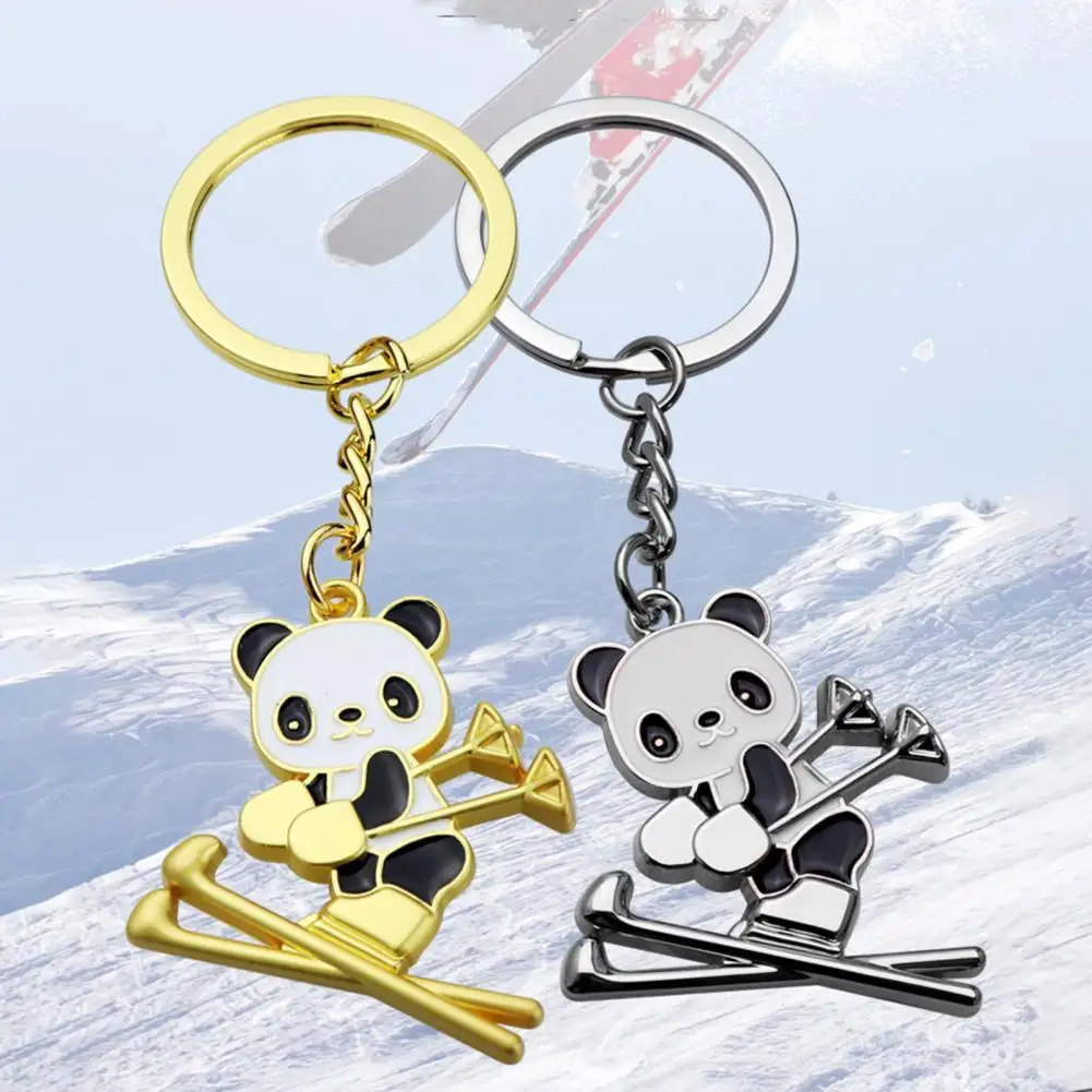 

Fine Workmanship Souvenir National Treasure Panda Winter Ski Gift Keychain Birthday Gift