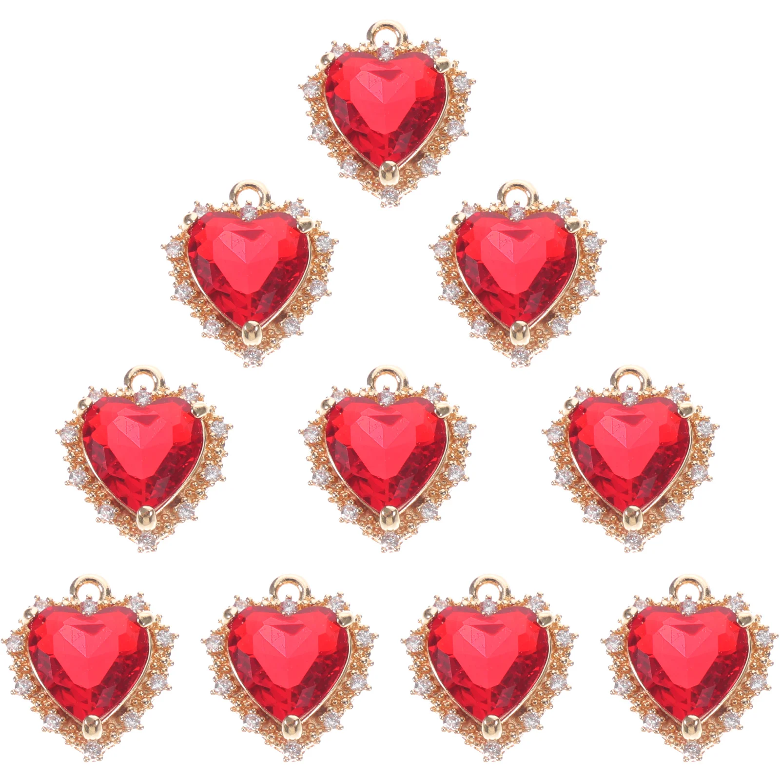 40 Pcs Amulet Necklace Ornaments Crafts Jewelry Charm Decors Accessories Hanging Copper Handmade Adorable Novelty