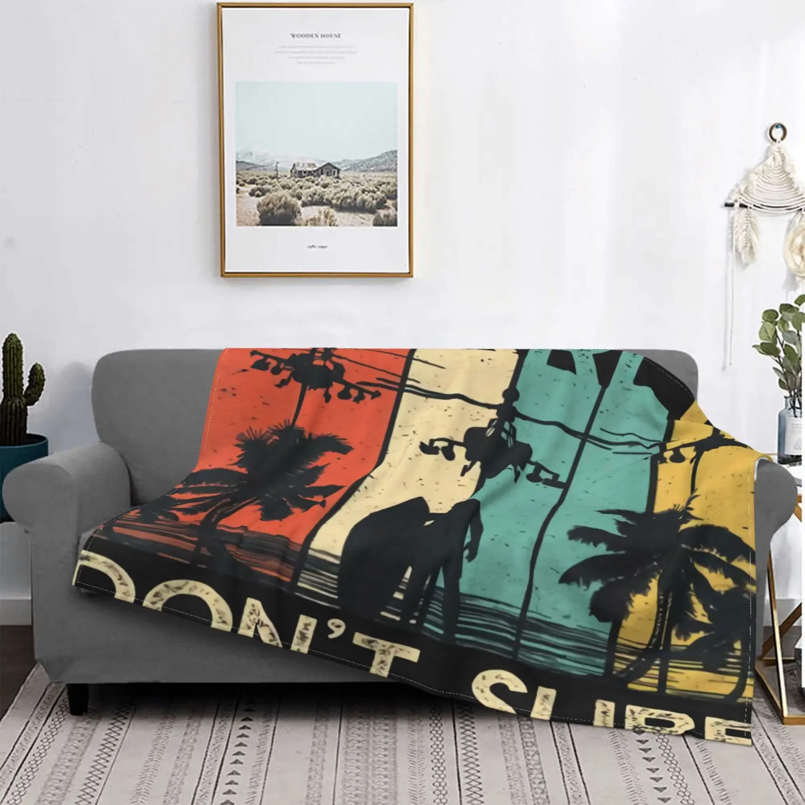 

Charlie Dont Surf Vietnam Army Throw Blanket Plaid Sofa Semi-Toral Blanket Bedspread 150 Picnic Towel Blanket Sleeping Blanket