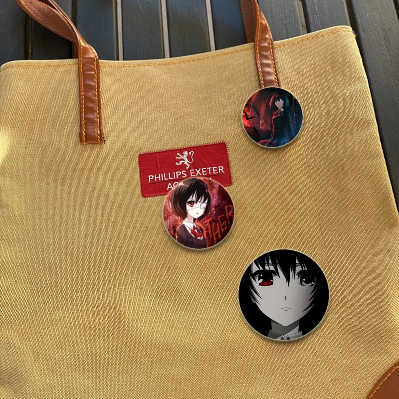 Брошь с аниме принтом Mei Misaki