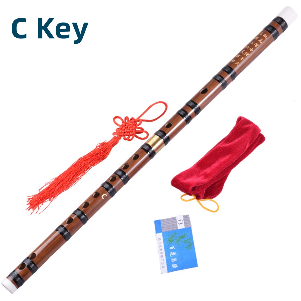 

1 Pcs Bamboo Flute Professional Chinese Dizi Woodwind Musical Instrument C D E F G Key Simple To Learn Bamboo Flute Novelty Gift