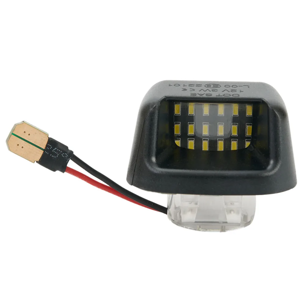 2 шт. автомобильный номерной знак с белсветодиодный светодиодом для Navara D40 2005 ~ 2016