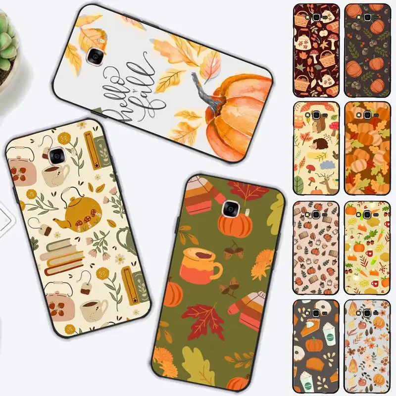 

Autumn Pumpkins Phone Case for Samsung J 2 3 4 5 6 7 8 prime plus 2018 2017 2016 core