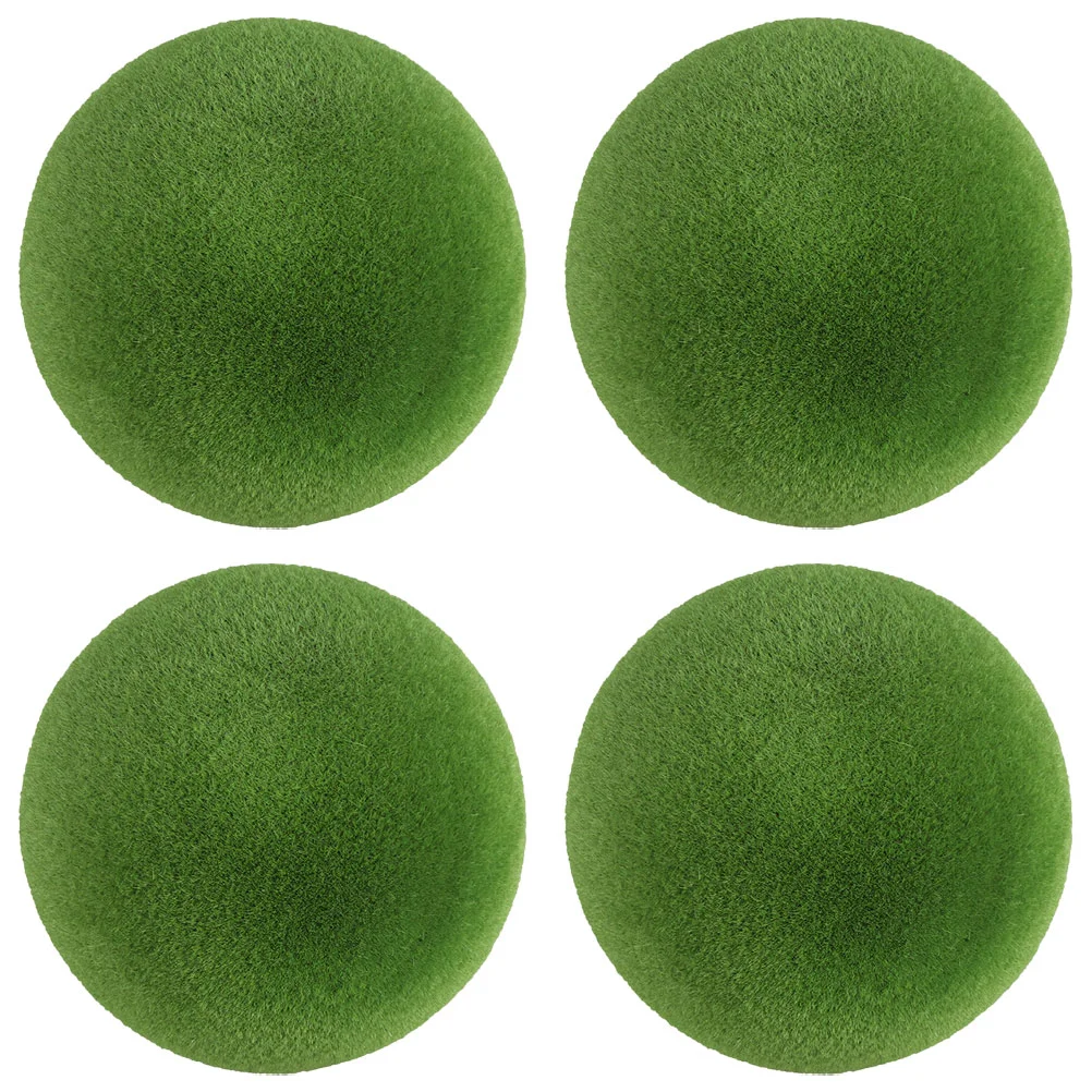 

4pcs Potted Plants Table Decor Home Tank Garden Moss Adornments Decorative Moss Balls Decorative Moss