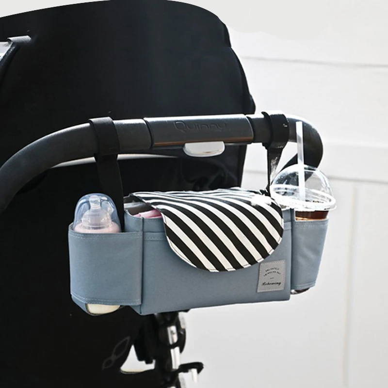

Baby Stroller Bag Universal Wearproof Diaper Nappy Bag Multi-Pocket Mummy Travel Bag Holder Cup Organizer for Newborn Pram Cart