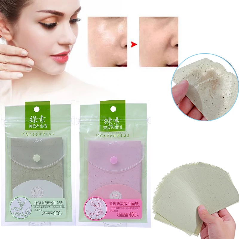 

1Pack=Portable Summer Protable Oil-absorbing Facial Paper Oil Control Wipes Unisex Face Clean Pores