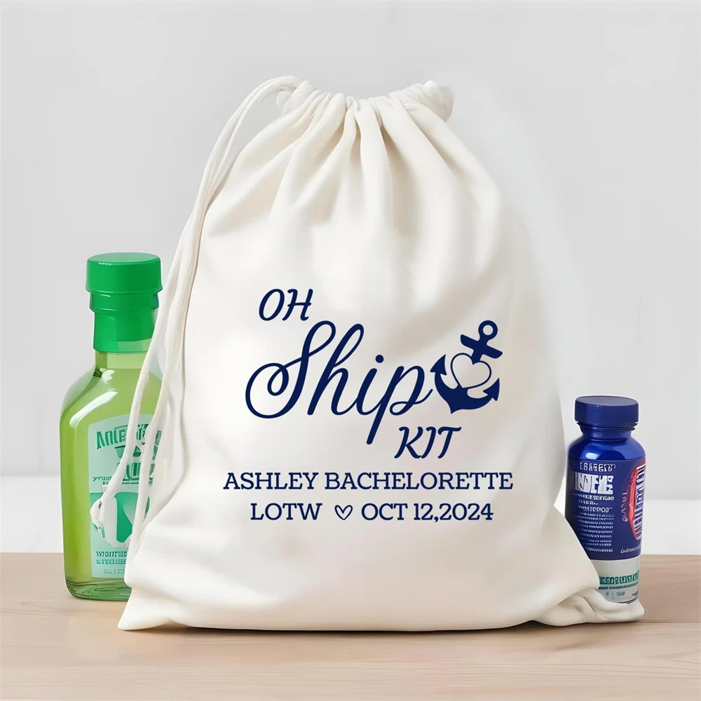 25 шт. индивидуальные сумки Oh Ship Kit Favor Bags - Cruise Party Love сумка с индивидуальным именем