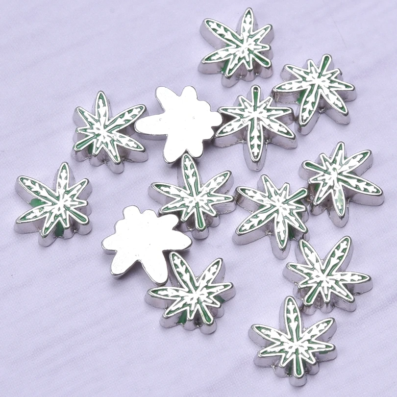 20Pcs/Lot Enamel Green Plant Coconut Tree Floating Charms For Memory Relicario Photo Locket Necklaces Jewelry Ornament Wholesale | Украшения