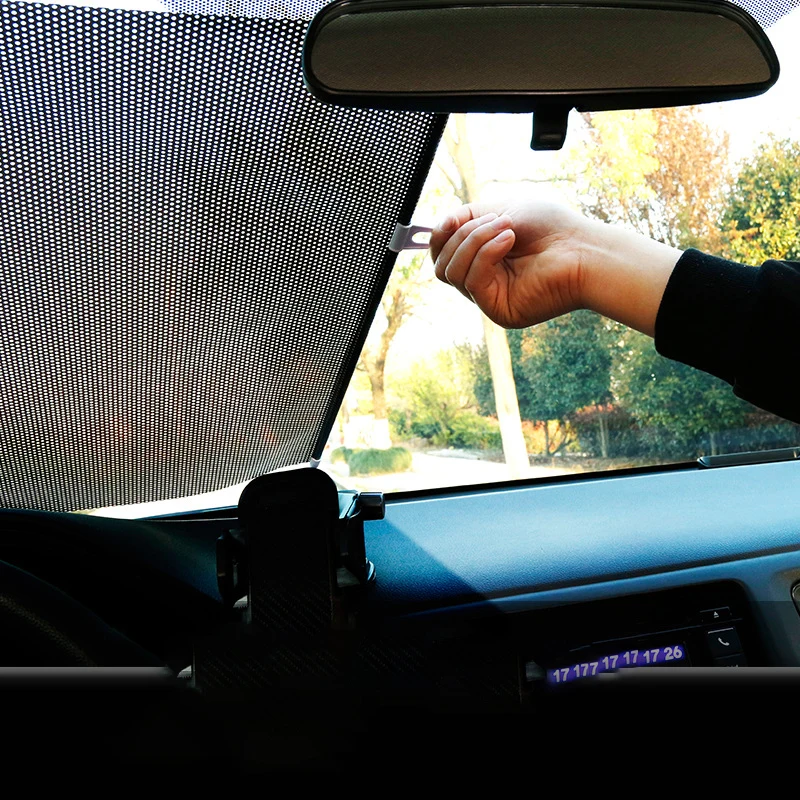 

Car Windshield Sunshades Curtains for Car Sun Visor Front Windshield Sun Shade Protection UV Blocking Cooling In-Car
