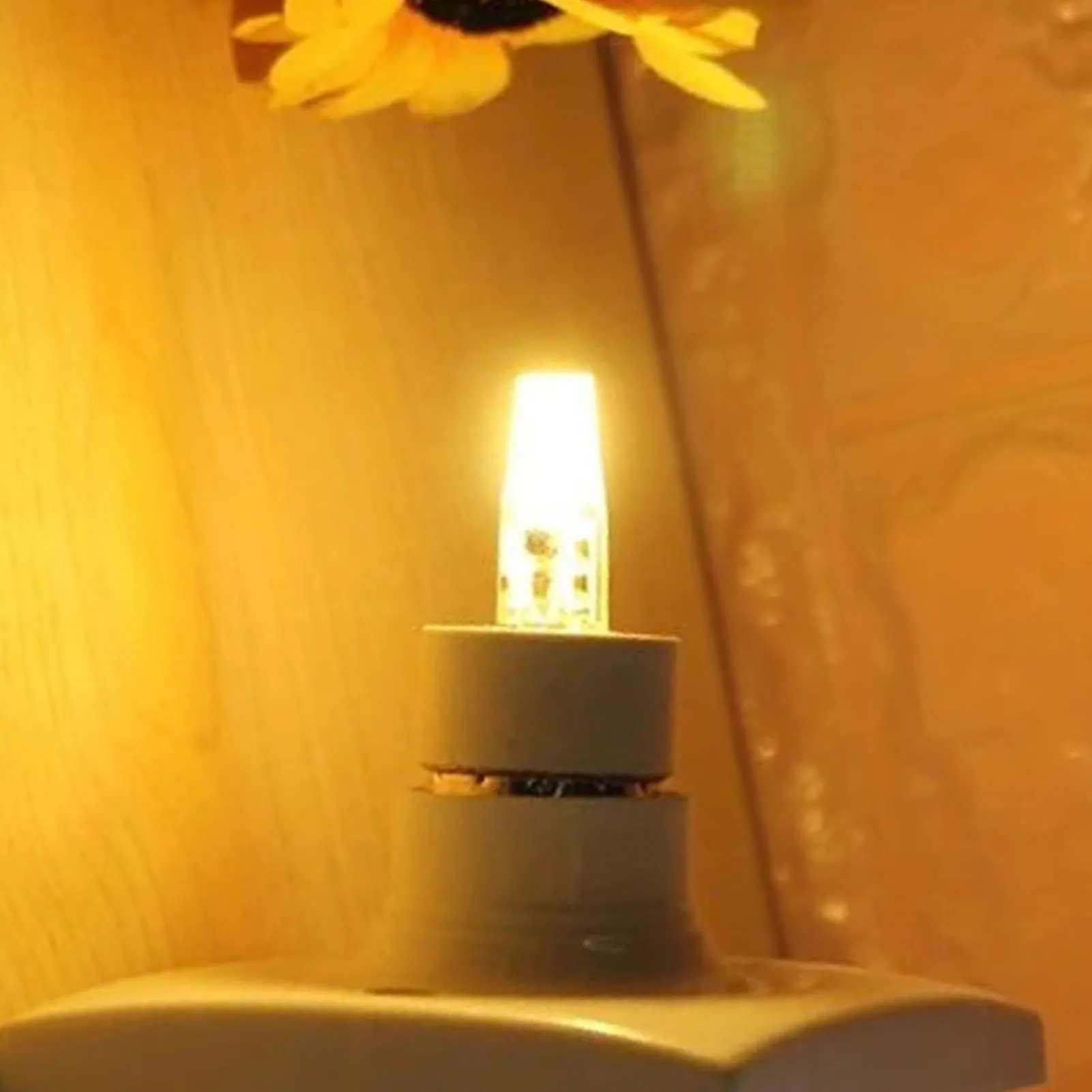 ZK40 6 шт. GY6.35 лампа 5 Вт AC DC 12 В COB лампочка энергосберегающая силиконовая потолочная