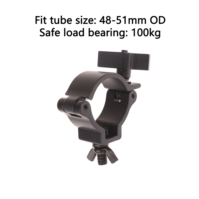 

Алюминиевый зажим, держатель для фермы, крючки для освещения сцены, O-образные когти, 48-51 мм, хомут для труб, крючок для мобильного DJ, прожектор с подвижной головкой