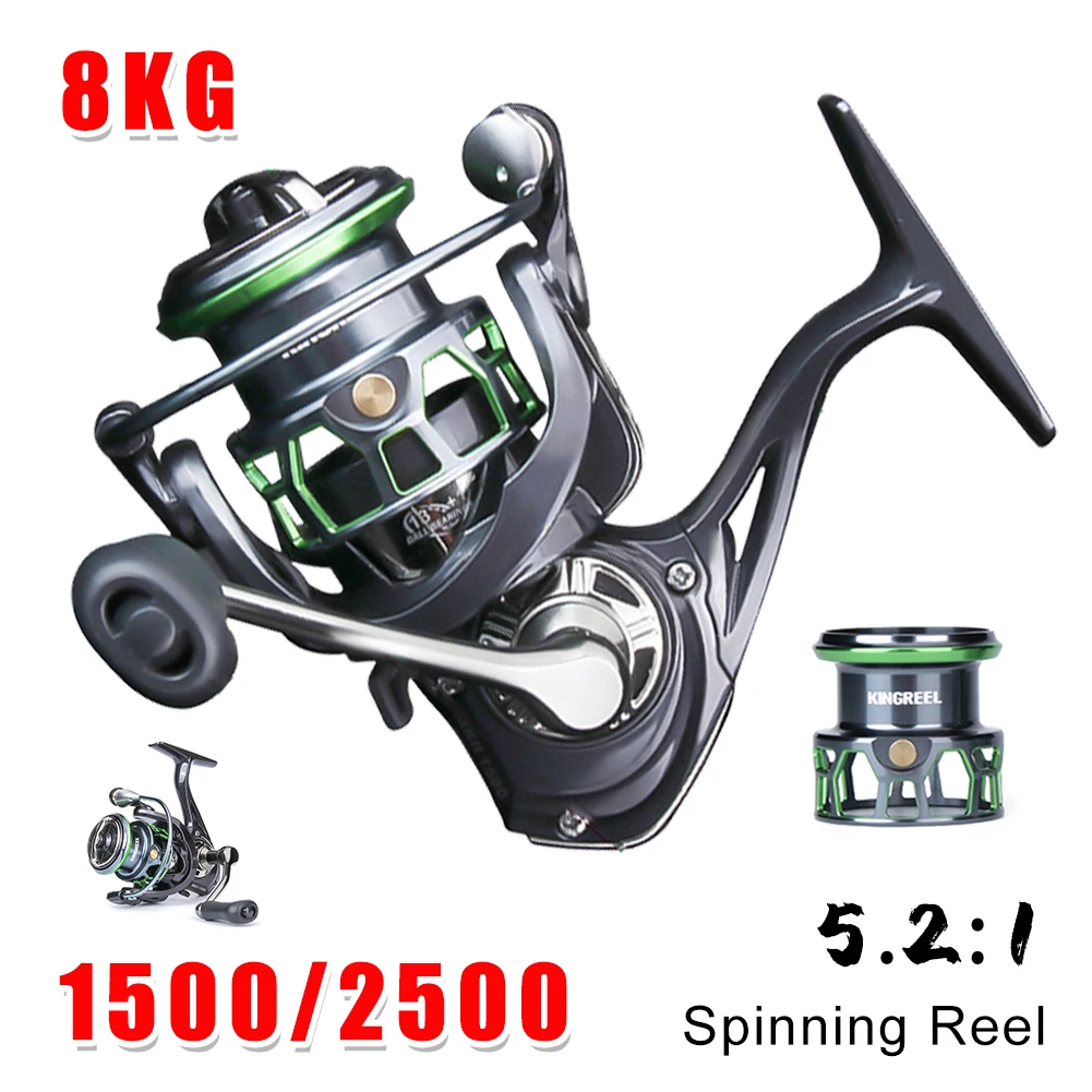 

Outdoors Fishing Lightweight Spinning Reel 8KG Max Drag Fishing Rod Fishing Reel Trout Perch Tilapia Saltwater Fishing Tackle