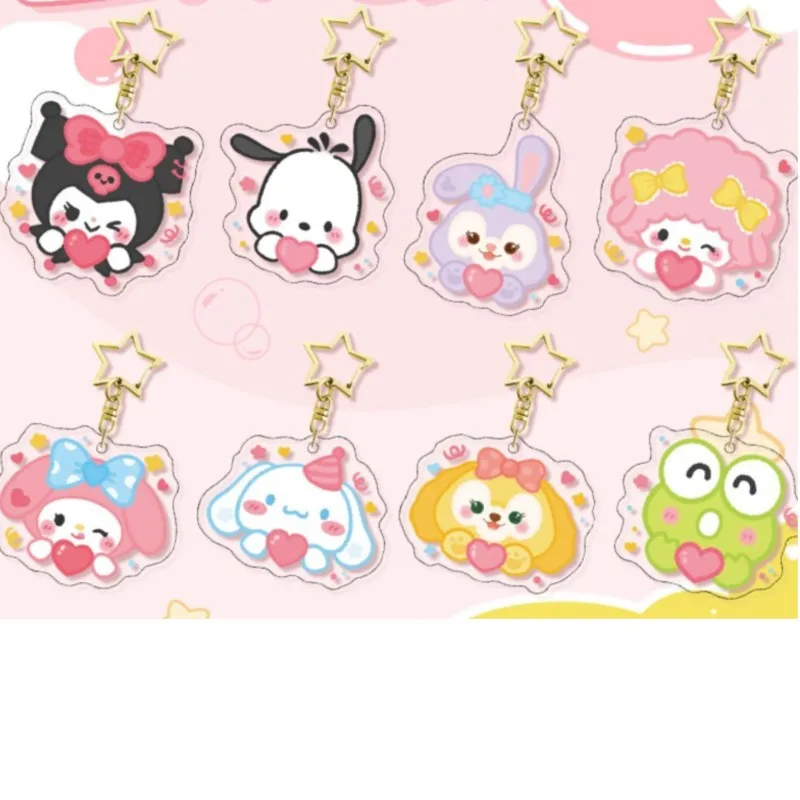 Фото Melody Kuromi Chococat Cinnamoroll акриловый брелок ювелирные изделия брелок ювелирные изделия культурные друзья подарочная сумка подвески сувенир №1