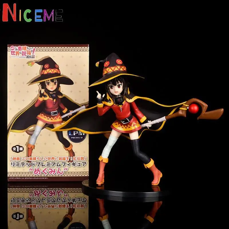 

Фигурка фирмы Figma Kono Subarashii Sekai ni Shukufuku Megumin аниме из ПВХ, игрушка, подвижная Коллекционная модель, кукла