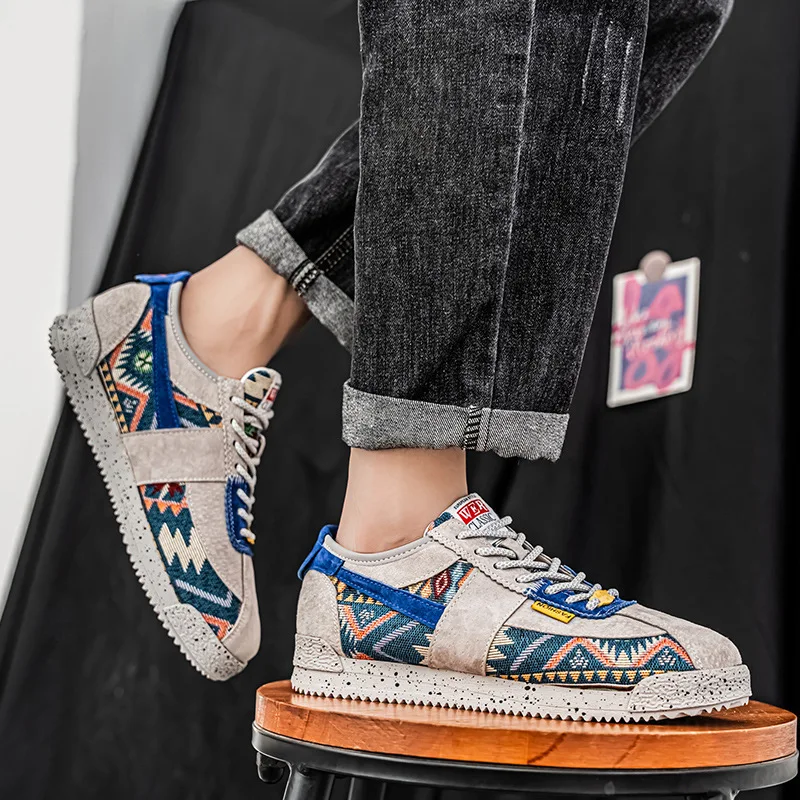 Кроссовки мужские в этническом стиле повседневные Оригинальные дизайнерские