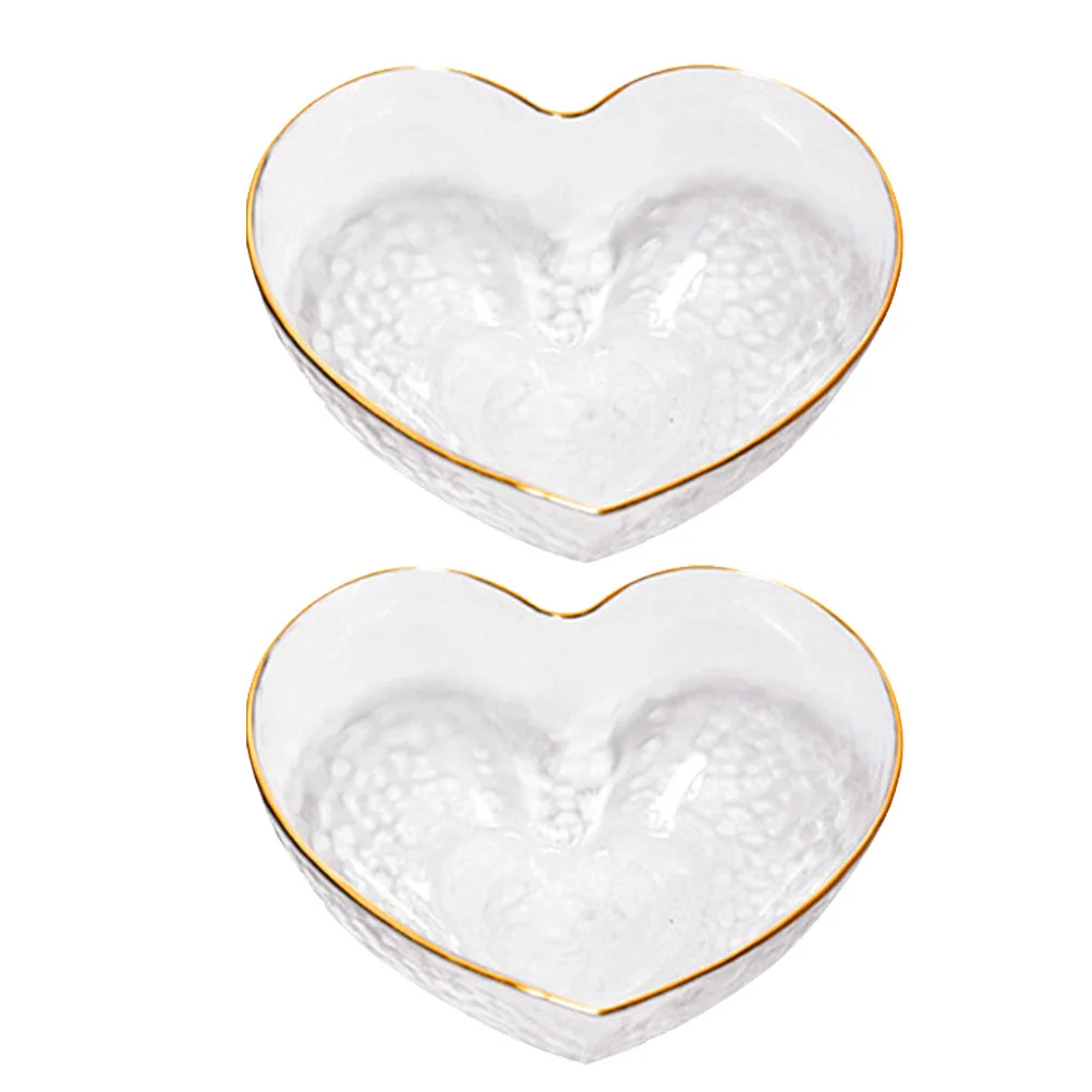 

2 Pcs Snack Container Serving Salad Bowl Nut Bowls 9X8X4CM Glass Fruit Bowl Transparent Glass Bowl Snack Serving Bowl Dish