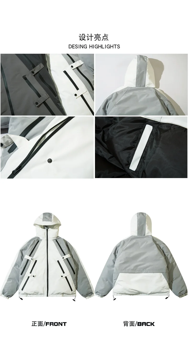 Winter New Fashion Brand Functional Wind Rush Coat Cotton padded clothes New loose design outerwear for men and women 2022