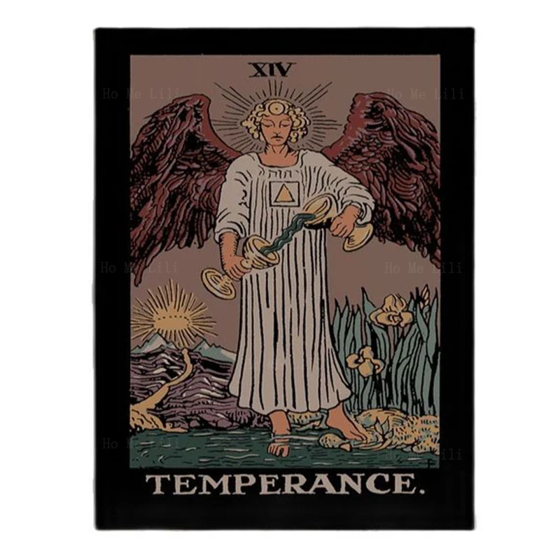 Карта Таро для двоих женщин The Temperance нейтральная атмосфера искусство стен