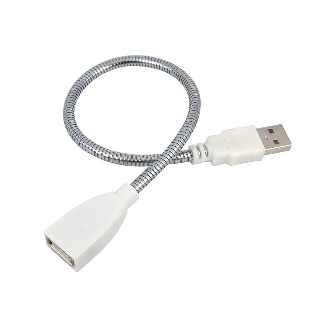 New USB Metal Hose USB Light Extension Cord Can Be Bent At Will Suitable For Mobile Power Supply/USB Small Light/Computer