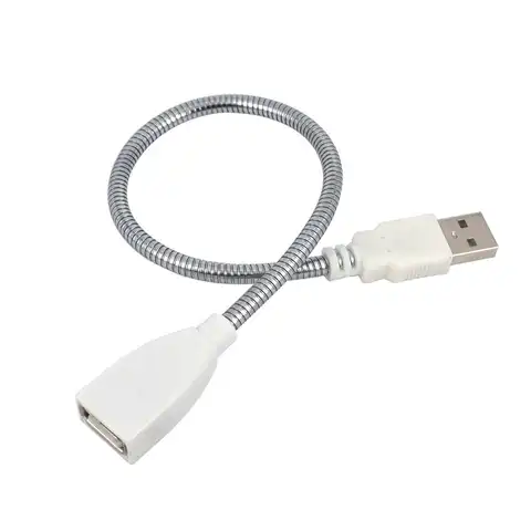 Новый USB-удлинитель с металлическим шлангом, удлинитель с USB-разъемом может гнуться по желанию, подходит для мобильного источника питания/ма...