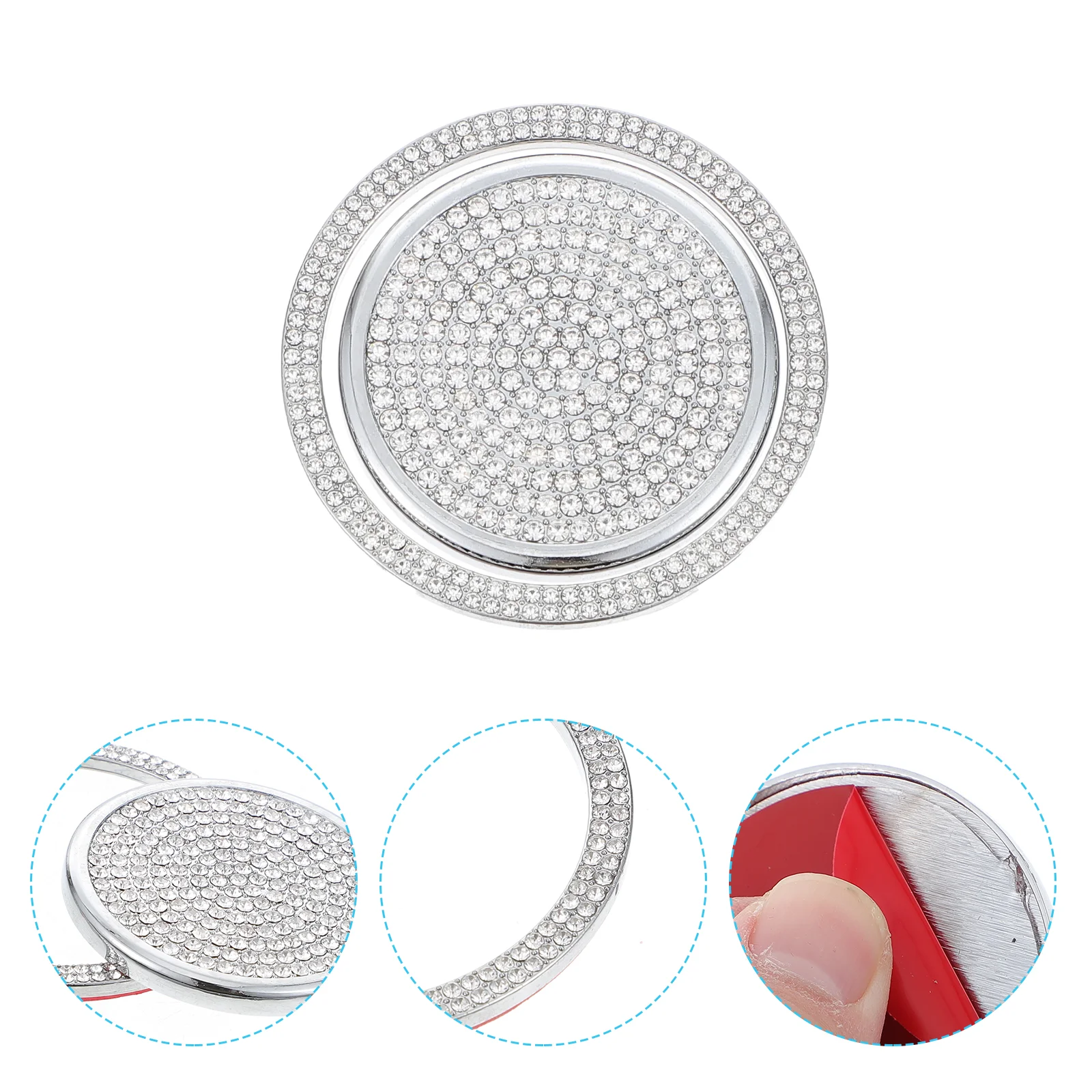 

1pc Cover Decoration Rhinestone Car Gear for Car Automobile Vehicle