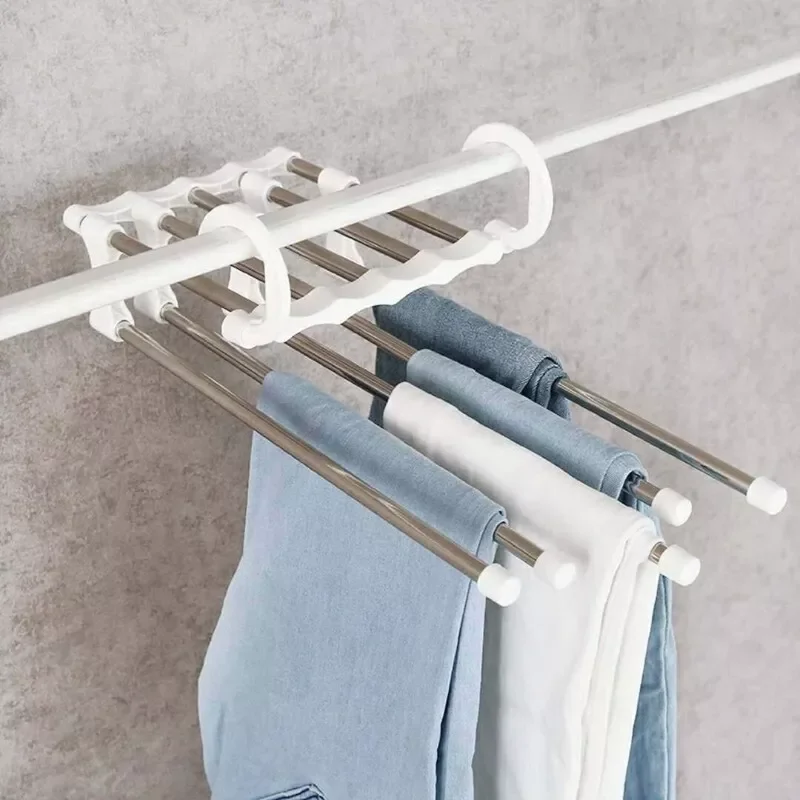 

2022 Clothes Rack Closet Organizer Space Saving Hanger Portable Stainless Steel Hanger for Clothes Storage