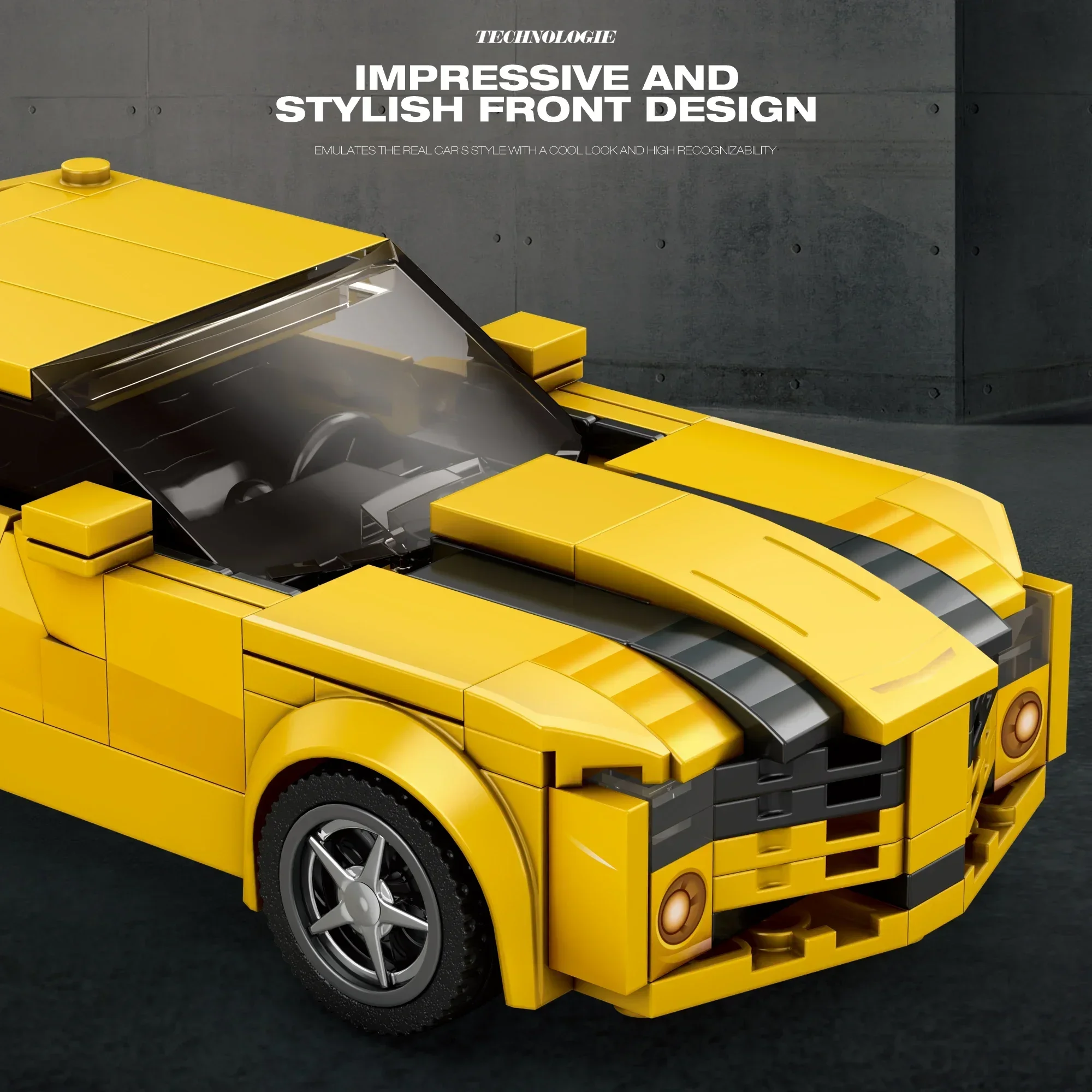 327 Шт. Модель Спортивного Автомобиля Набор Строительных Блоков Городской