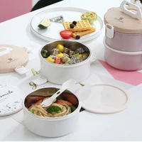 1600ml leak proof wooden lid lunch box food container bento box 304 stainless steel for kids portable picnic free shipping