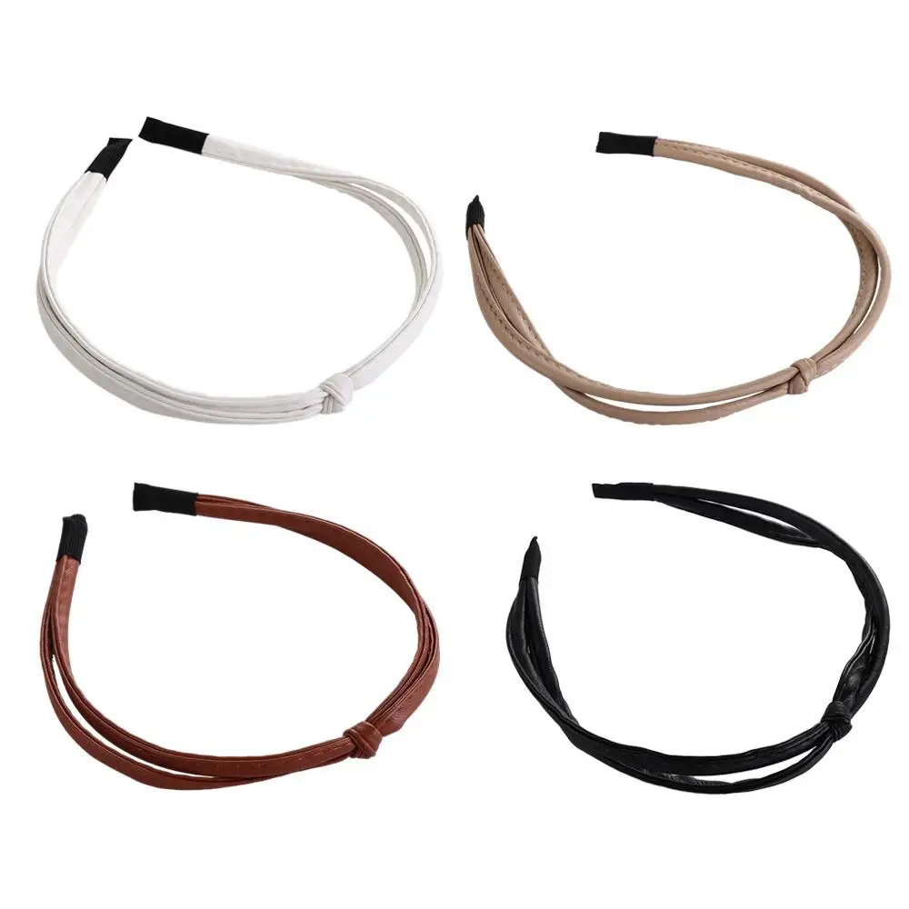 

Женская шпилька для волос, повязка для волос для мытья лица, женские аксессуары для волос, тонкая повязка для волос, головной убор в Корейском стиле, повязка на голову из искусственной кожи