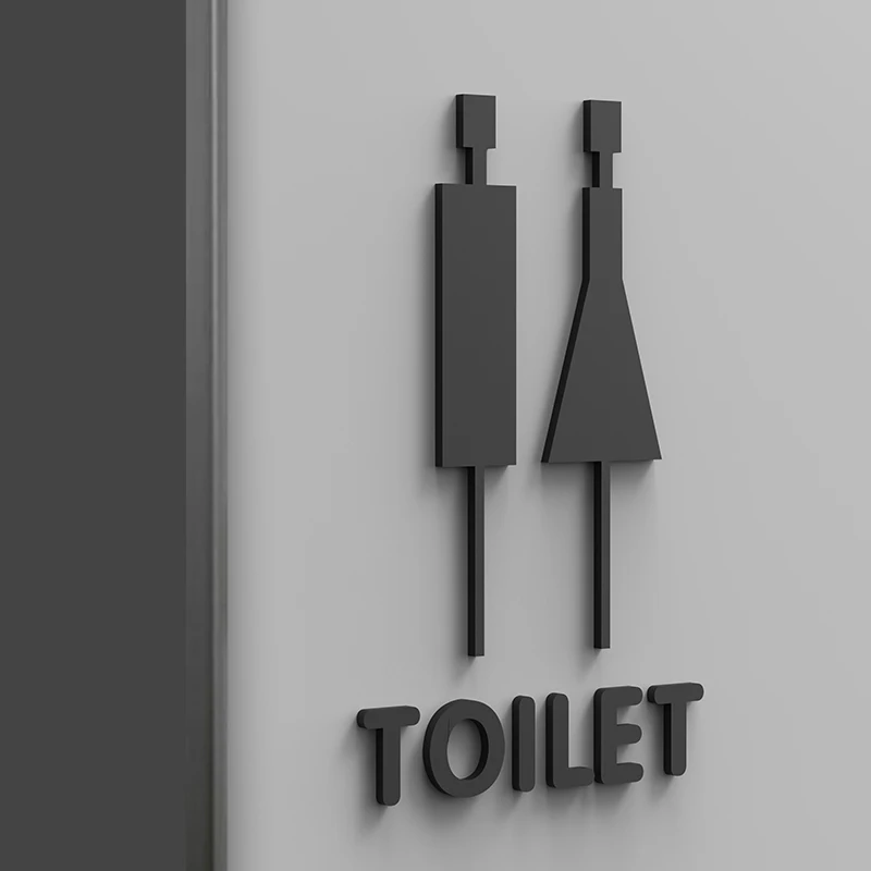 

Акриловая табличка для унитаза 3D