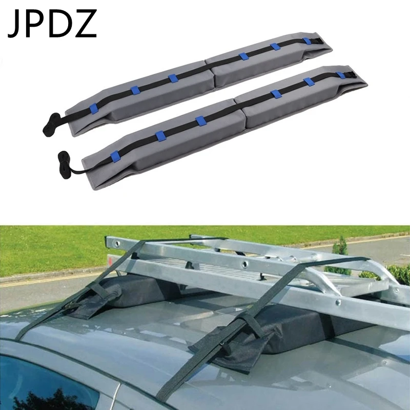 

2Pcs Universal Foldable Car Roof Racks Top Luggage Carrier Rack Carry Load Baggage Car Surf Kayak Long Roof Rack Pads