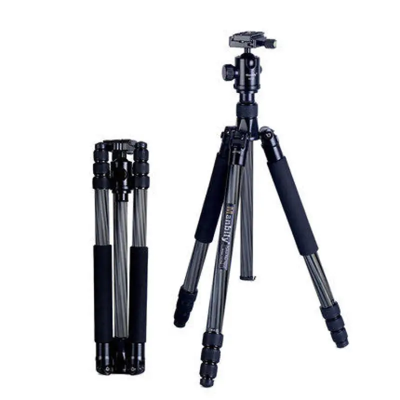 

For SLR DSLR Digital camera for iPhone DSLR camera Portable heavy duty Travel Professional Carbon fiber Tripod Monopod+Ball head