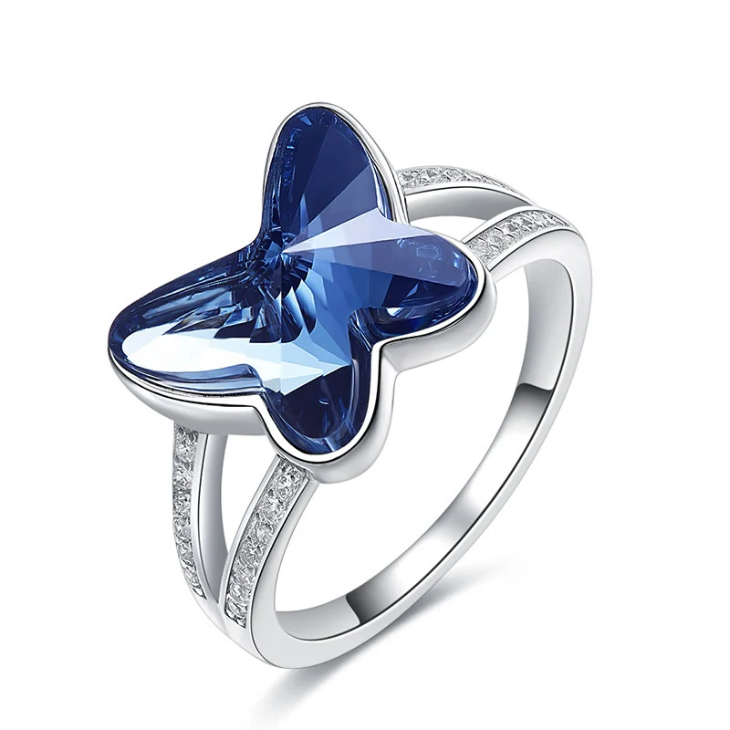 

Butterfly 925 sterling silver ring for women 210305-43