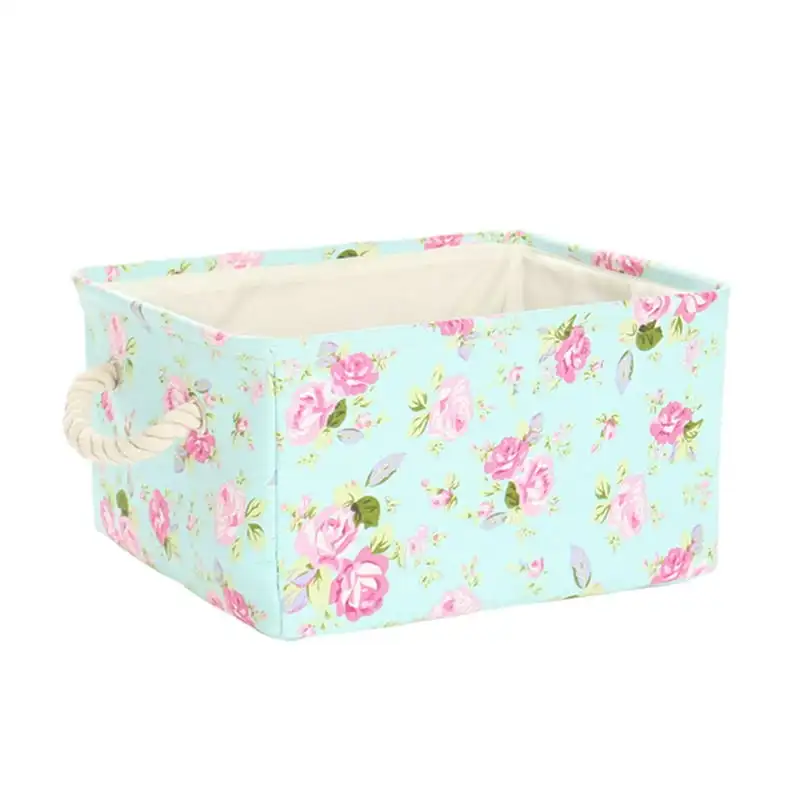

Canvas Fabric Storage Bins Basket Clothing Toys Storage Storage organizer Small plastic basket Cesto ropa sucia infantil Canasta