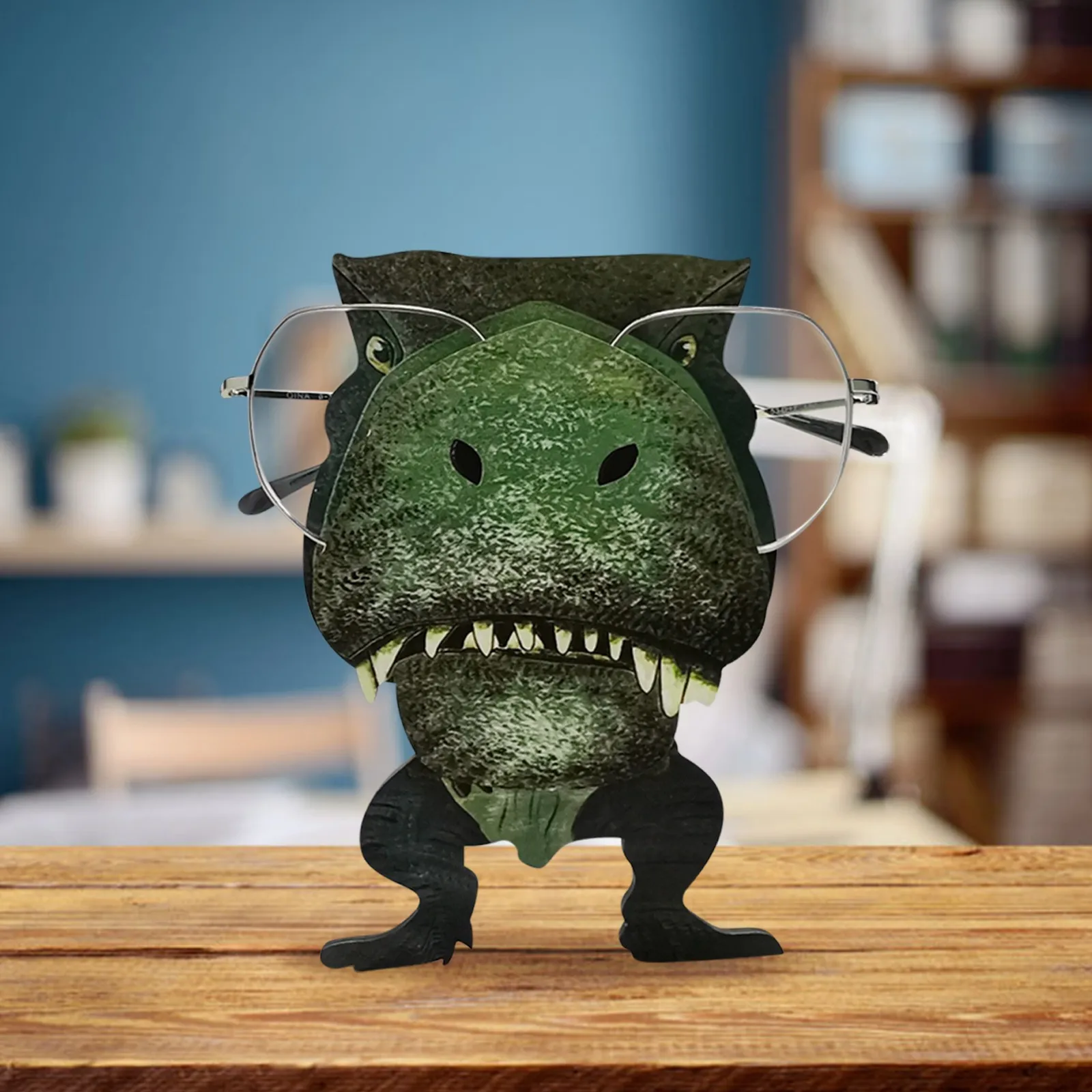 

Dinosaur Animal Glasses Holder Stand Cute Pet Spectacle Organizer Sunglasses Eyeglass Display Home Office Desktop Decor Gift