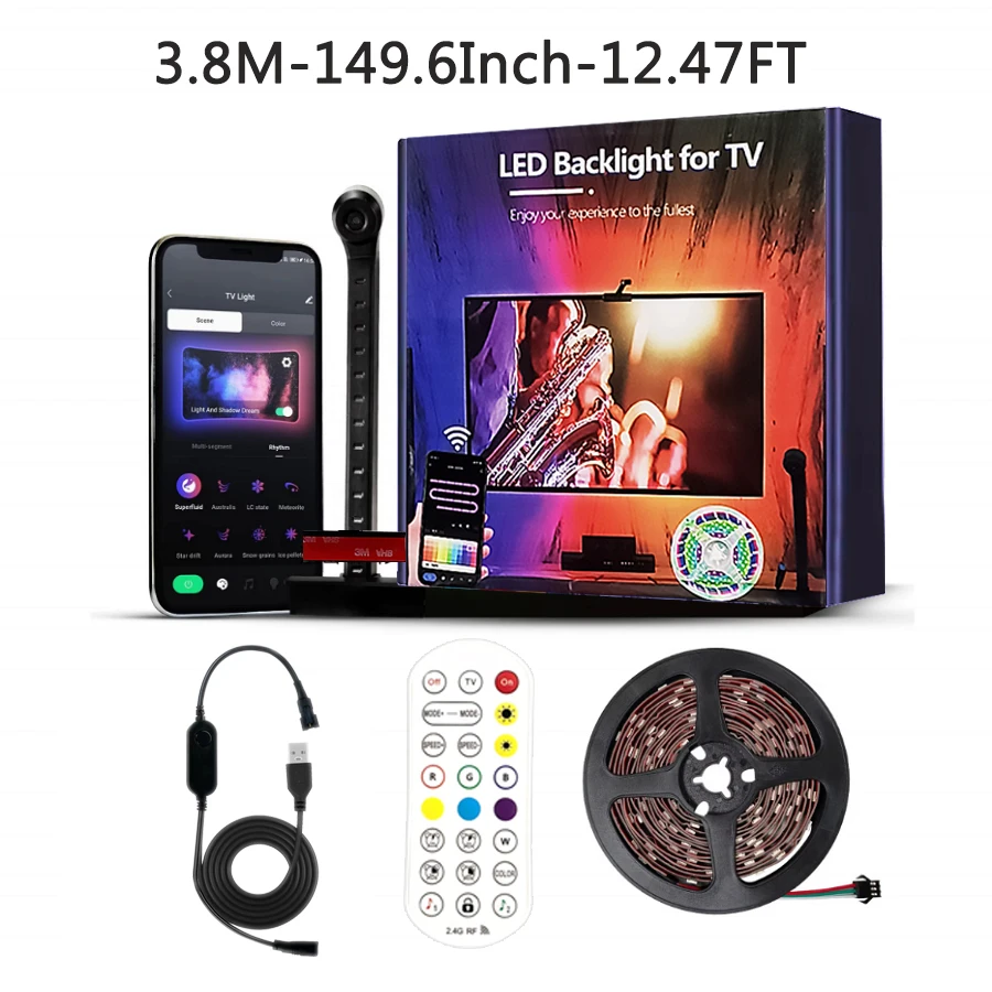 

RGBIC светодиодная лента для телевизора 55-65 дюймов