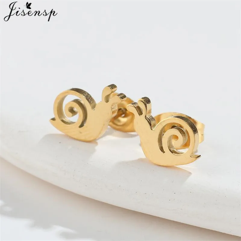 Женские серьги из нержавеющей стали с динозавром