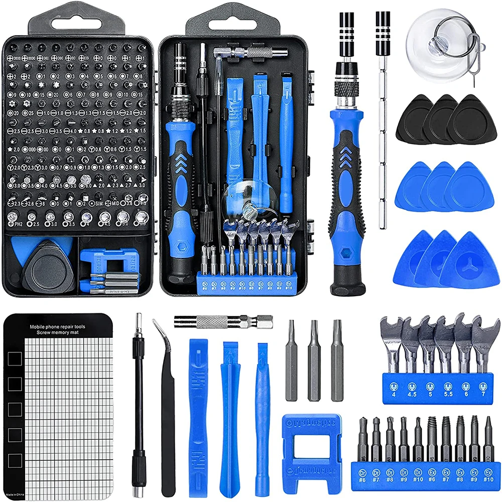 

2022 Precision Screwdriver Sets Diy Repair Kit, Screwdriver Tool Kit Suitable，with Mini Wrench And Stripped Screw wall plate
