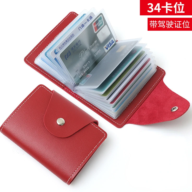 

34 сумки для карт для мужчин и женщин, вместительная сумка для документов с несколькими отделениями для карт, мужская сумка для карт, Сумка Дл...