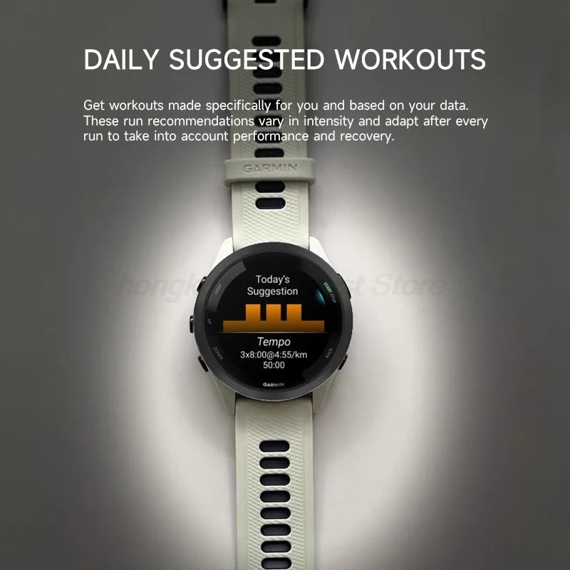 Фото Смарт-часы Garmin Forerunner 265 для бега с цветным AMOLED-дисплеем 1,3 дюйма, GPS, 13 днями автономной работы, мониторингом сна и фитнес-трекером №3