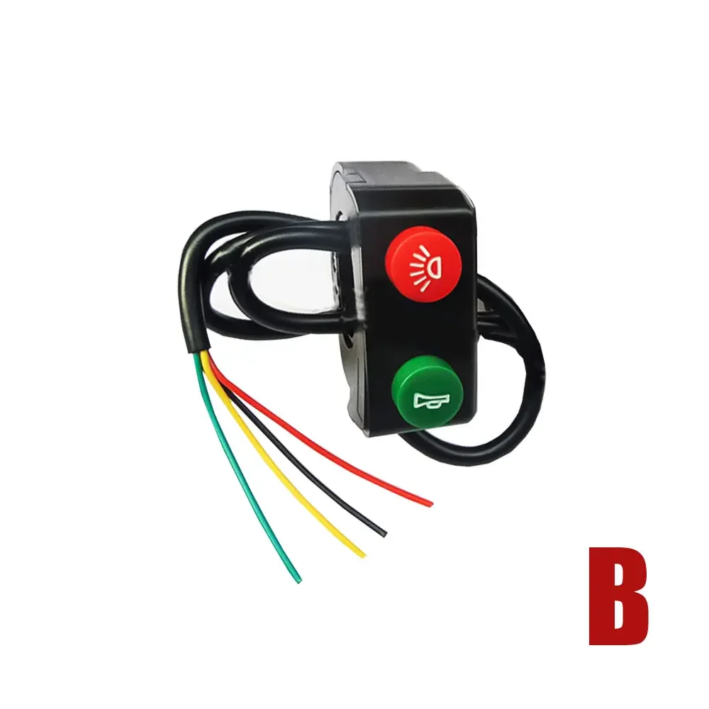 Мотоциклетный квадроцикл 22 мм руль клаксон и фара комбинированная кнопка переключателя переключатели двигателя сигнал поворота мотоциклетные запчасти