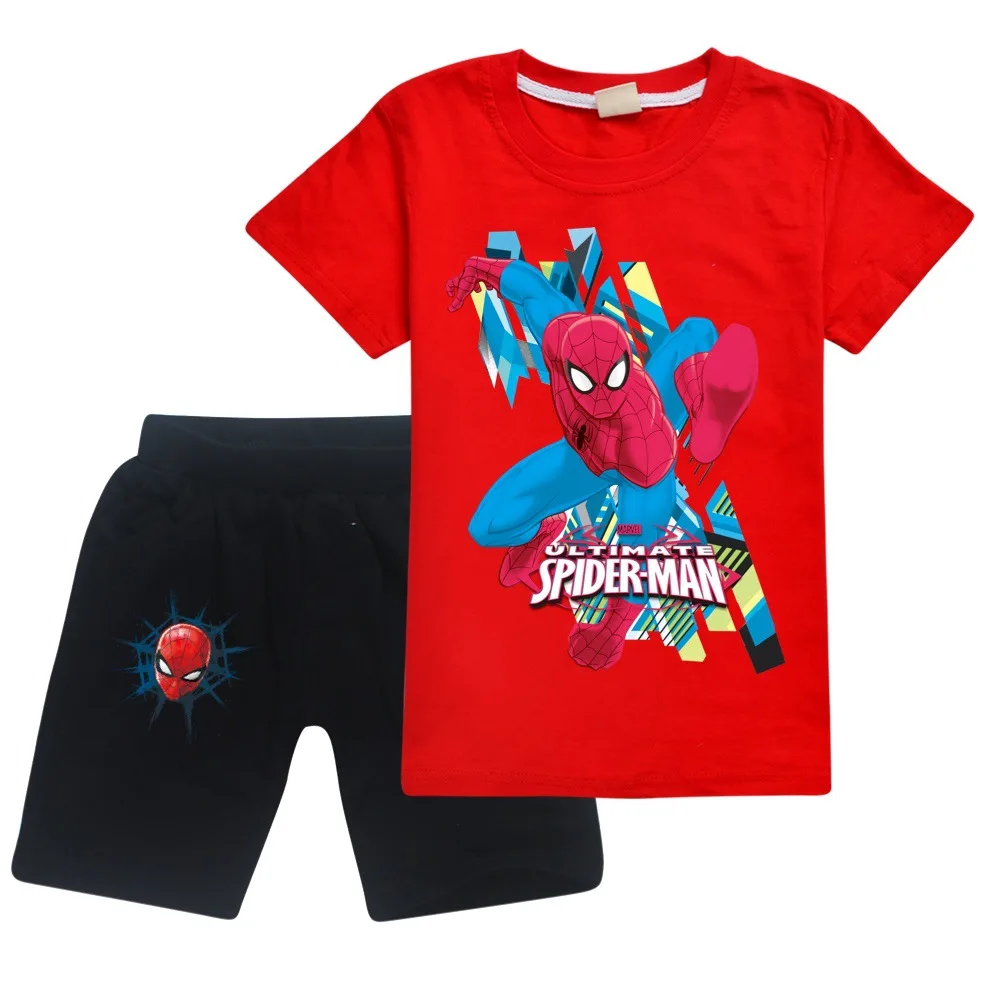 Спортивный костюм для мальчиков 3-12 лет с принтом Человек-паук |