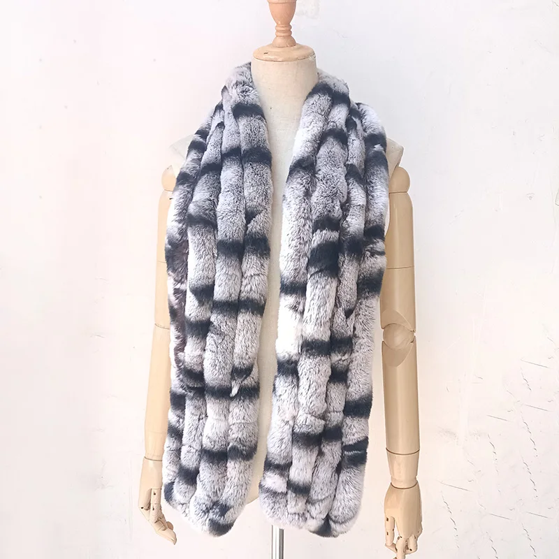 Женский длинный теплый шарф Элегантные Роскошные зимние шарфы из натурального