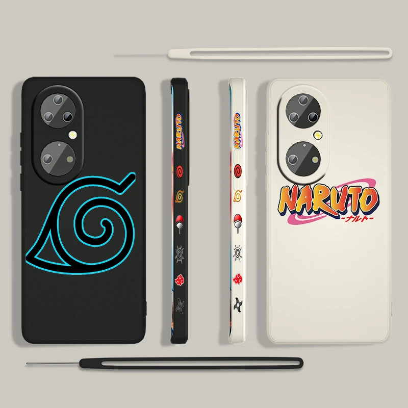 

Anime Cute NARUTO Boy For Huawei P50 P40 P30 P20 P Smart Z Pro Plus 2019 2021 Liquid Left Rope Phone Case Coque Cover Capa Funda