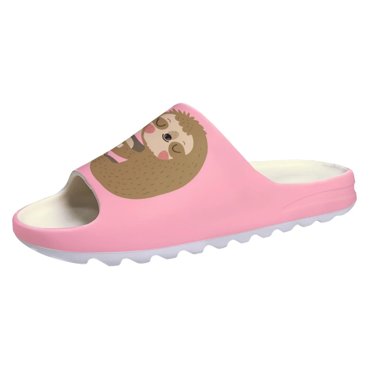 Nopersonality Cartoon Loving Sloth Print Slipper Slides Summer Flat Casual Sandals For Women Bathroom Cozy Flip Flop Home 2023